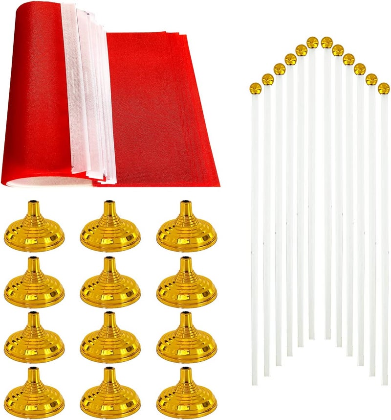 WXTWK 12 Pack Peru Flag Peruvian Desk Flag Small Mini Peruvian Table Flags With Stand Base,Home Office Festival Events Celebration Decorations - Image 3
